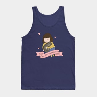 Woman And Cat - Committed relationship Tank Top